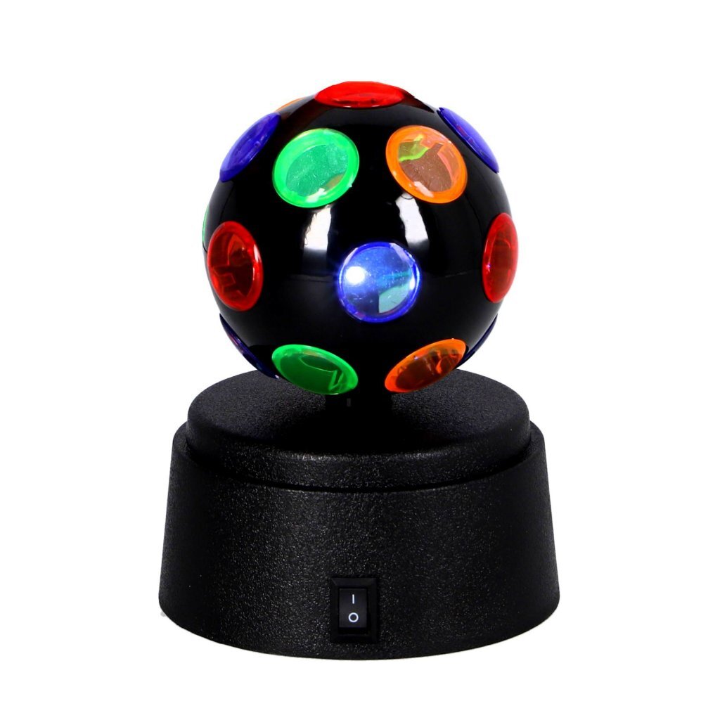 LED Mini Disco Ball Black for Parties