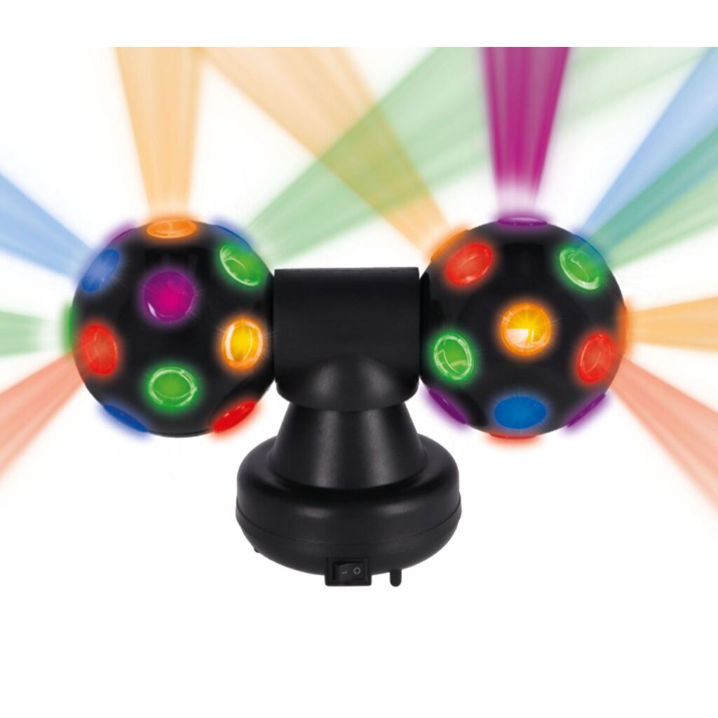 Party Time Twin Disco Ball Black