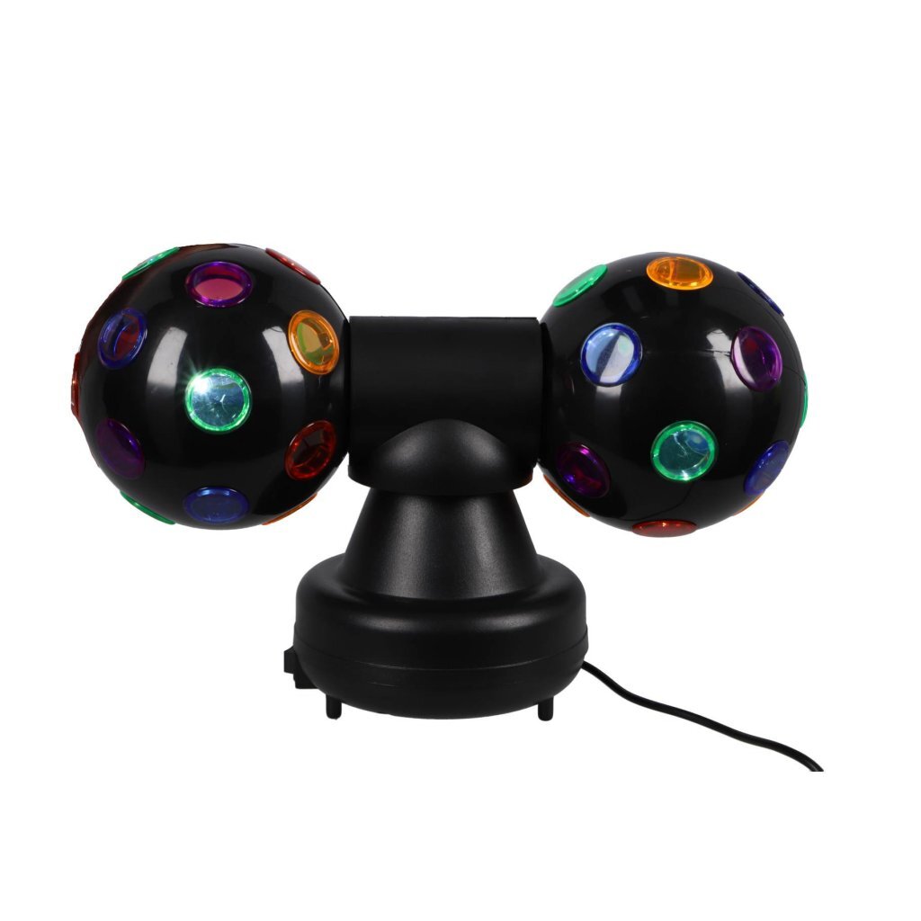 Party Time Twin Disco Ball Black