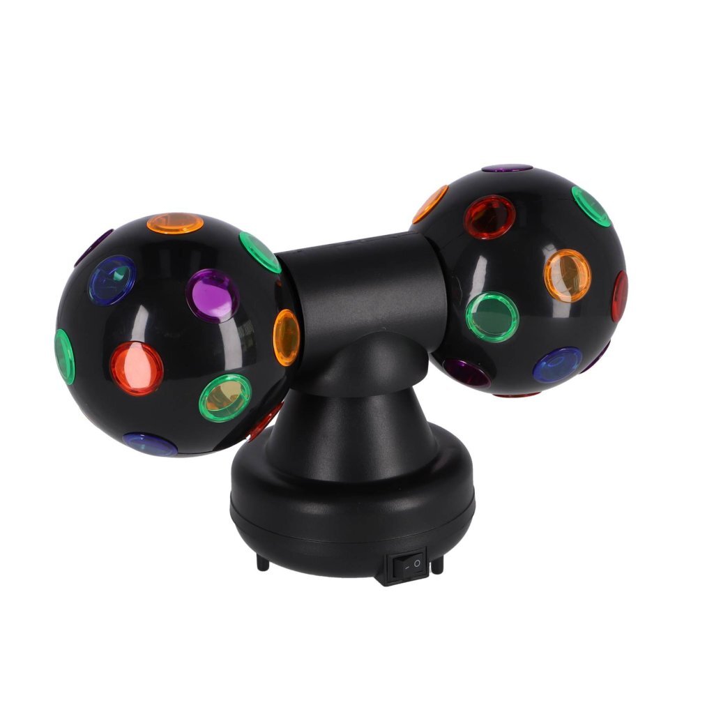 Party Time Twin Disco Ball Black