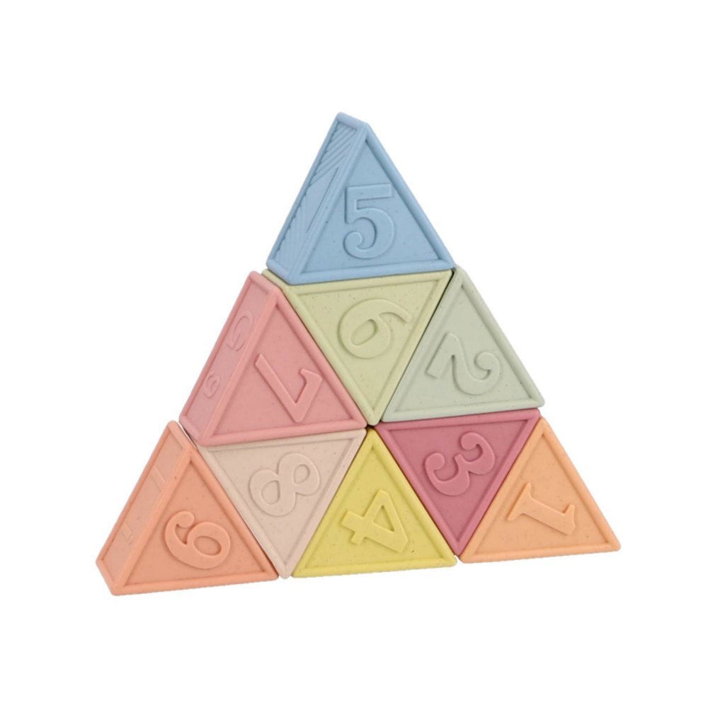 Jipy Bioplastic Soft Blocks Triangle - 9-Piece Set