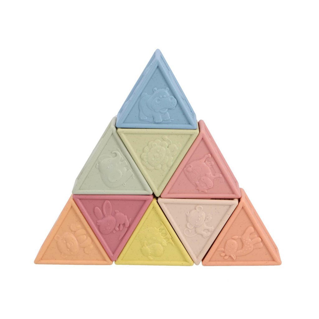 Jipy Bioplastic Soft Blocks Triangle - 9-Piece Set