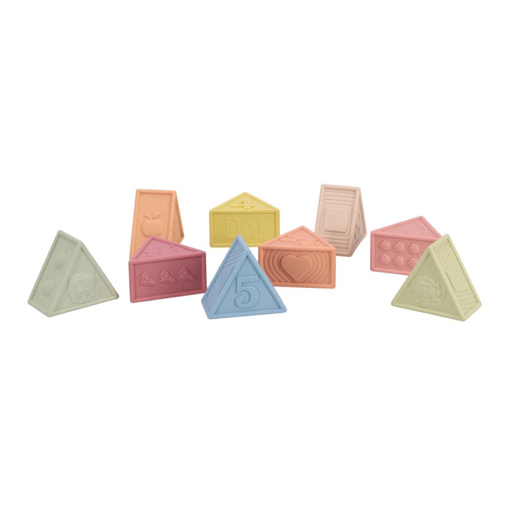 Jipy Bioplastic Soft Blocks Triangle - 9-Piece Set