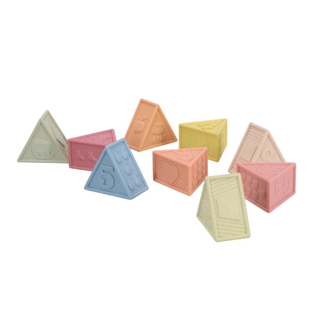 Jipy Bioplastic Soft Blocks Triangle - 9-Piece Set