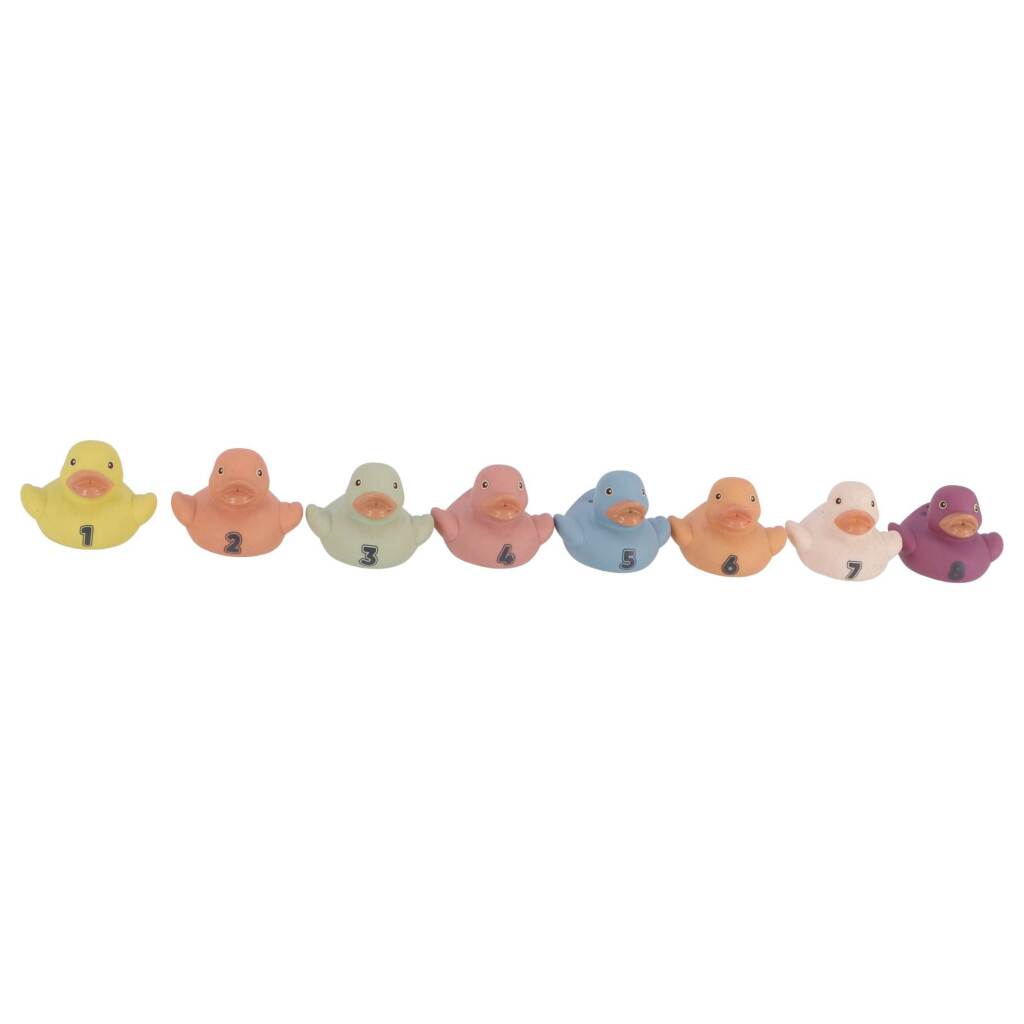 Jipy Bioplastic Rubber Ducks 8-Piece Set