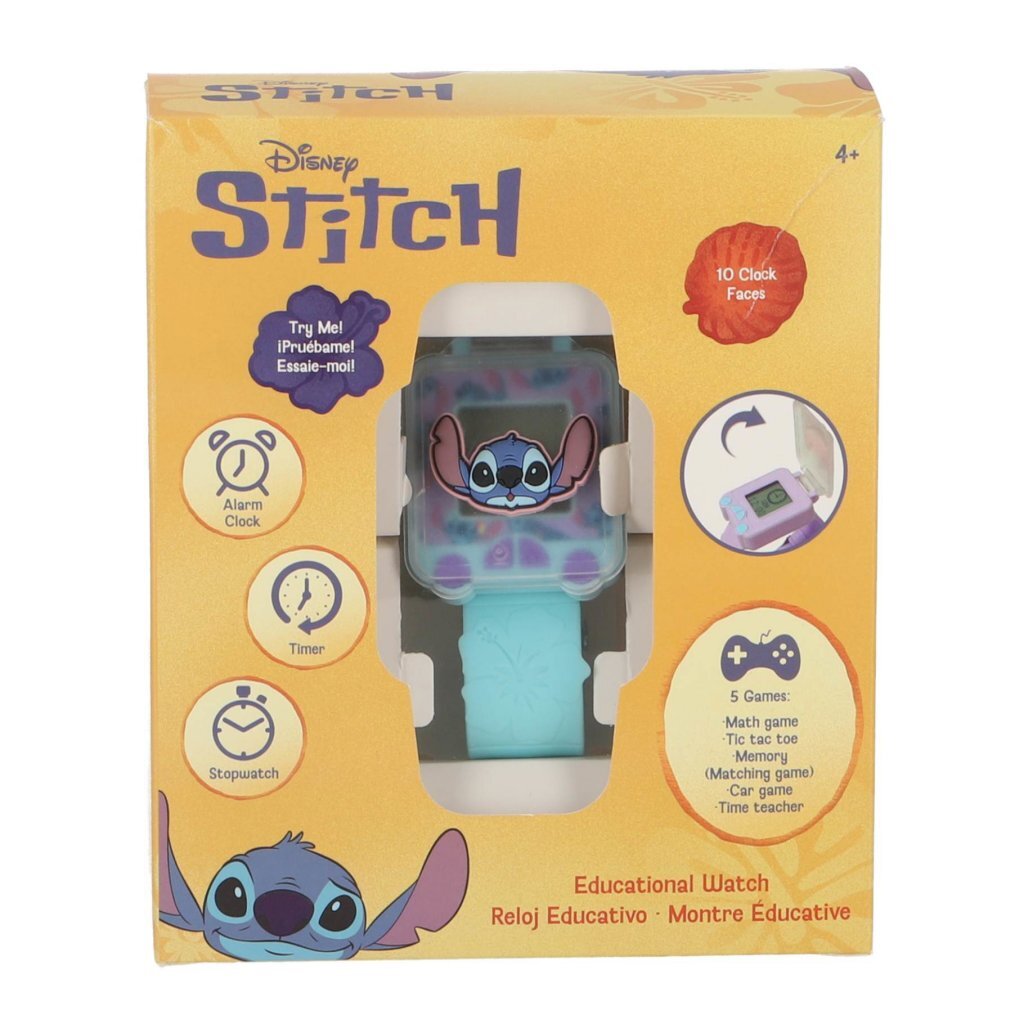 Disney Stitch Play and Learn Watch Light Blue