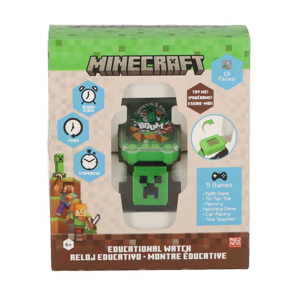 Minecraft Play and Learn Watch Green/Black