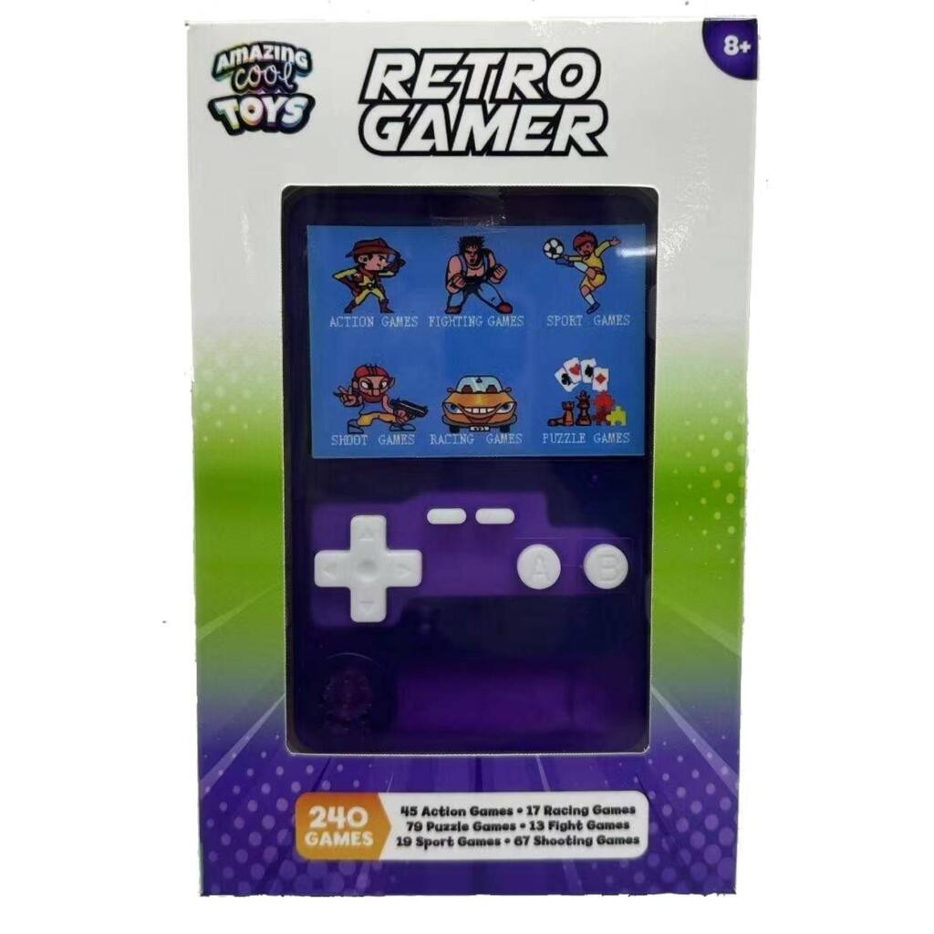 Amazing Cool Retro Gamer Transparant Paars