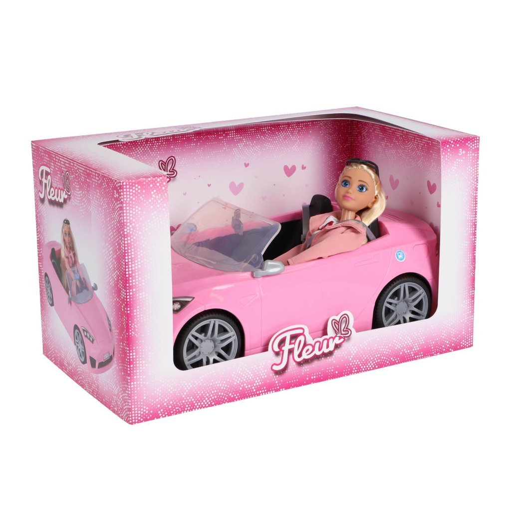 Fleur Doll with Pink Convertible