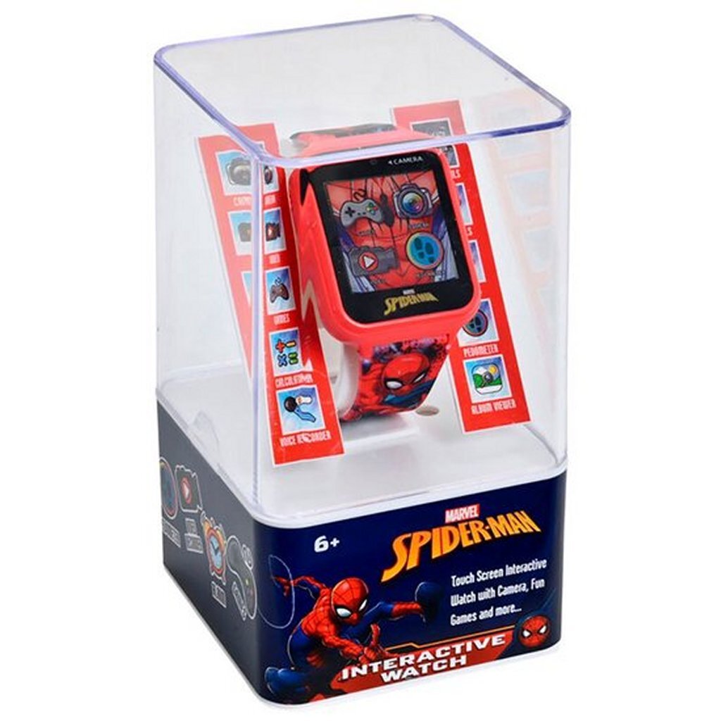 Spiderman Smartwatch met 26 Games Rood/Blauw