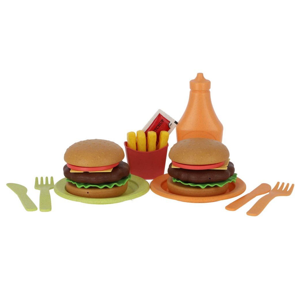 Jipy Bioplastic Hamburger Playset 25-Piece - Fun for Kids