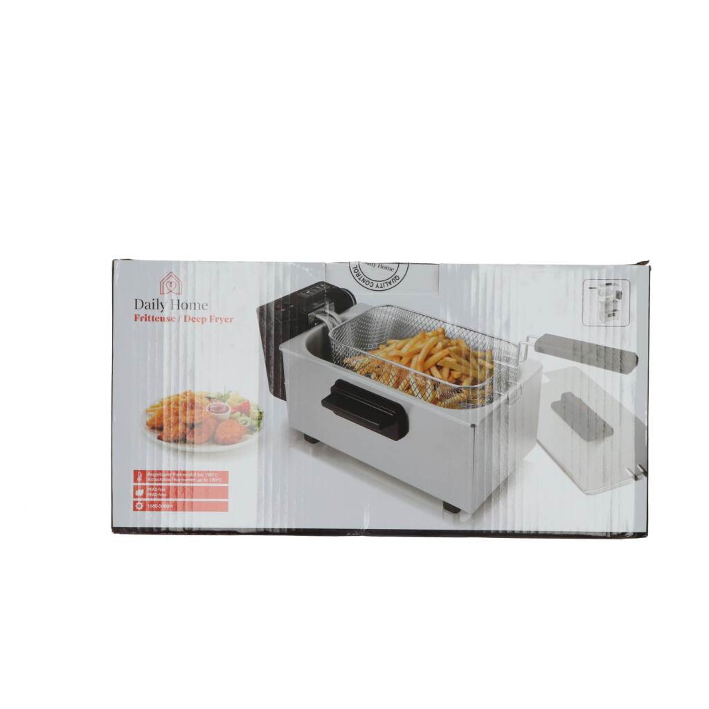 Daily Home Deep Fryer 3 L Stainless Steel/Black