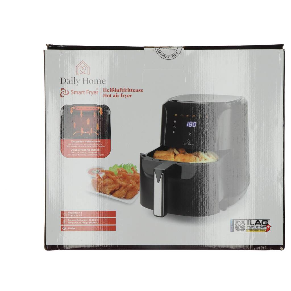 Daily Home Hot Air Fryer 6 L Black