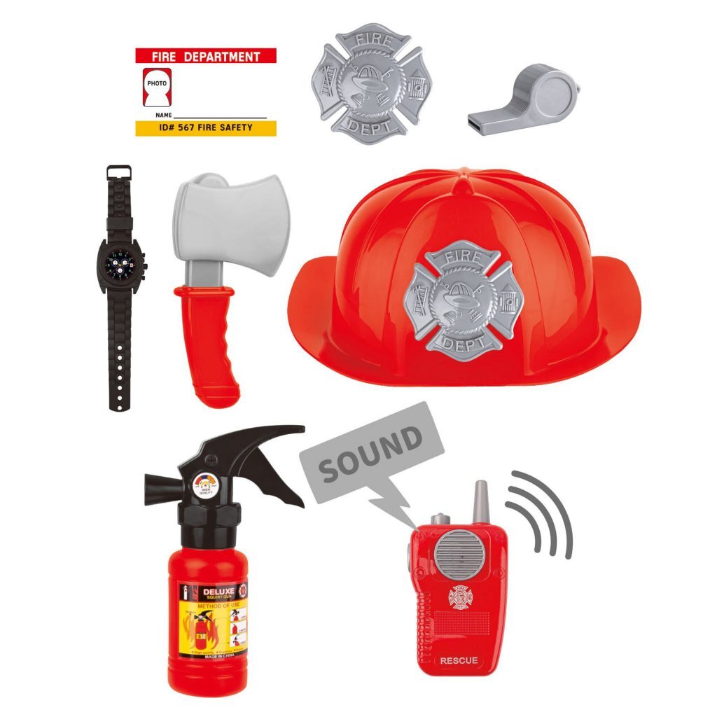 Firefighter Dress-Up Set with Accessories and Sound