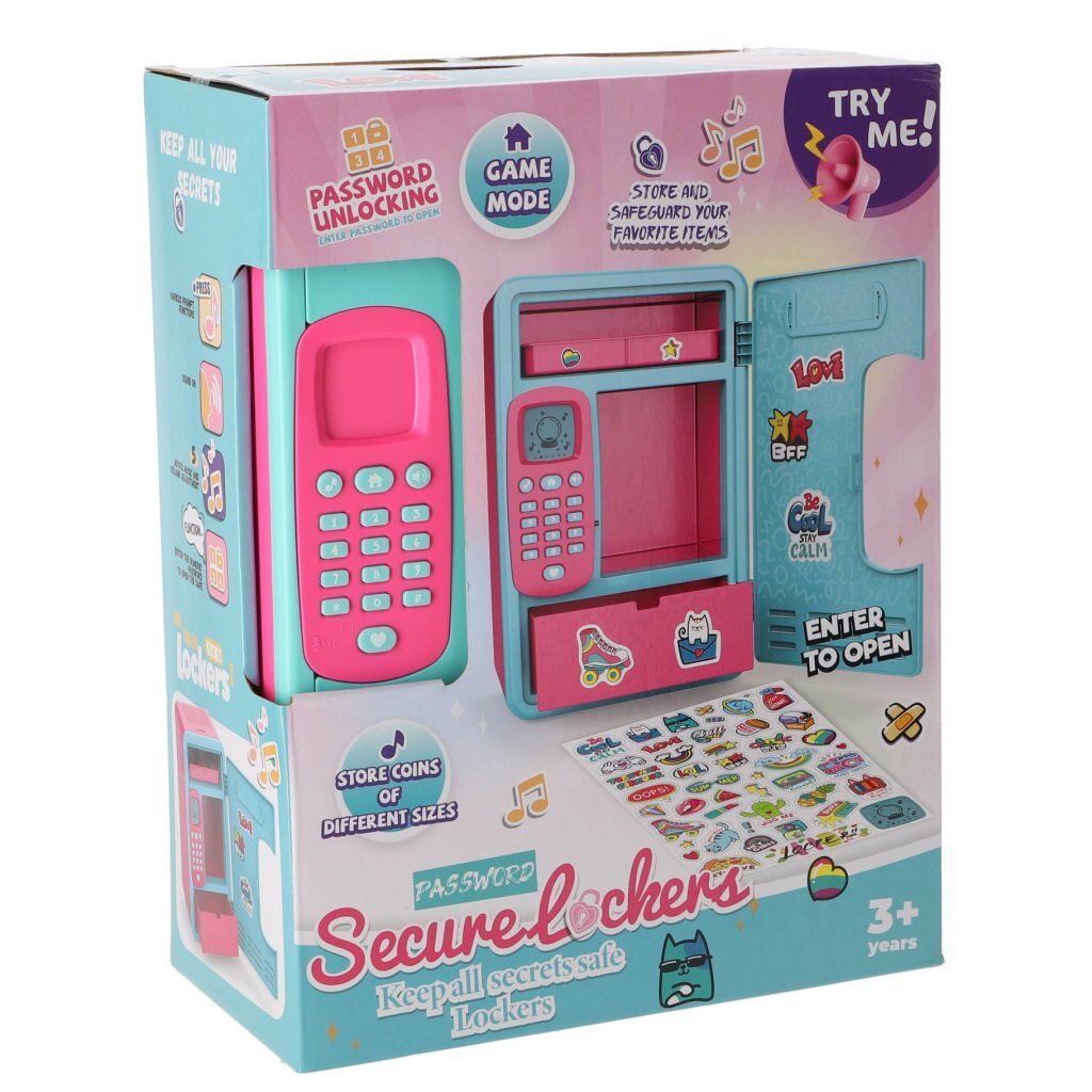 Toy Safe + Sound - Children's Safe with Stickers and Sound Effects - For Ages 3 and Up