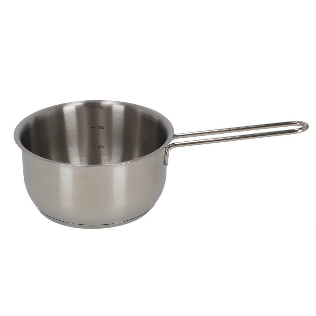 Daily Home 7-Piece Stainless Steel/Glass Cookware Set - 4 Pans and 3 Lids