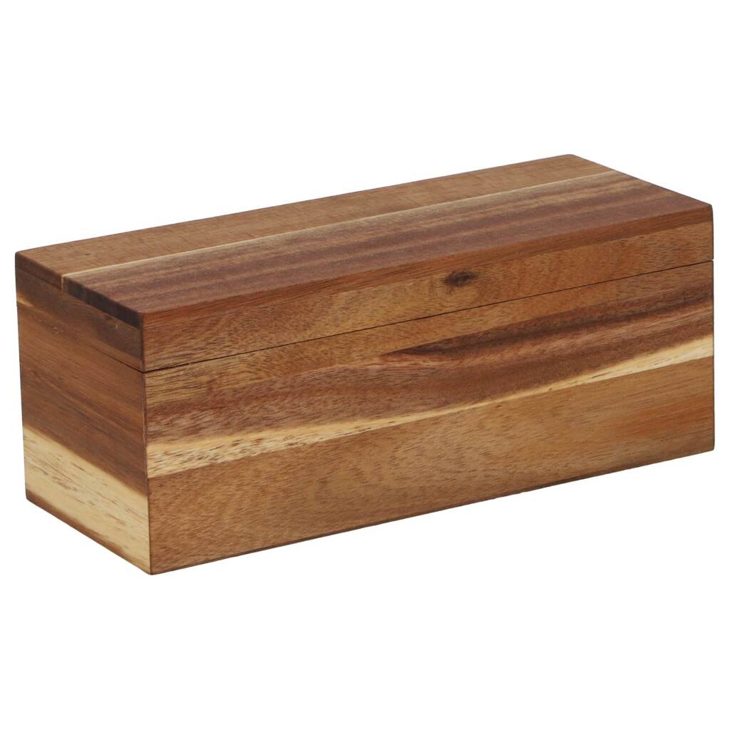 Daily Home Wooden Tea Box with 6 Compartments