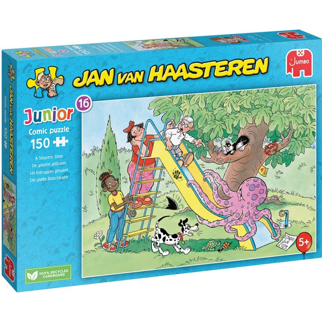 Jumbo Puzzle Jan van Haarsten Junior The Slippery Slide 150 Pieces Ages 5+