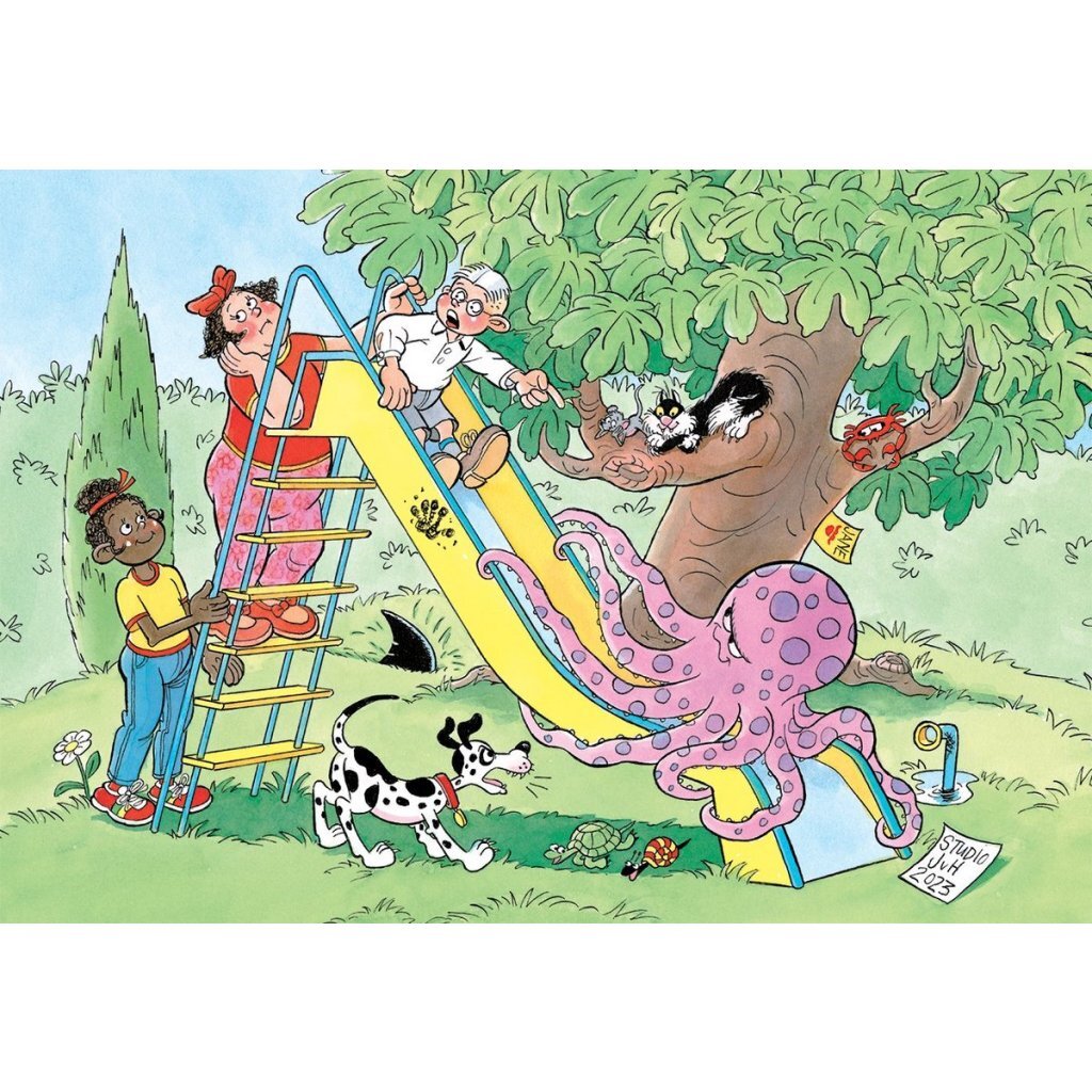 Jumbo Puzzle Jan van Haarsten Junior The Slippery Slide 150 Pieces Ages 5+