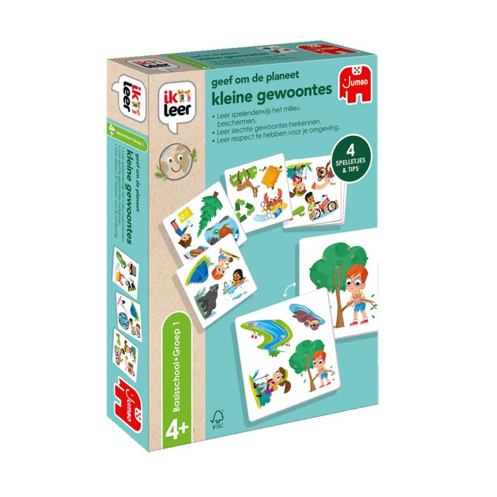 Jumbo Care For The Planet Small Habits - Educational Card Game for Ages 4+