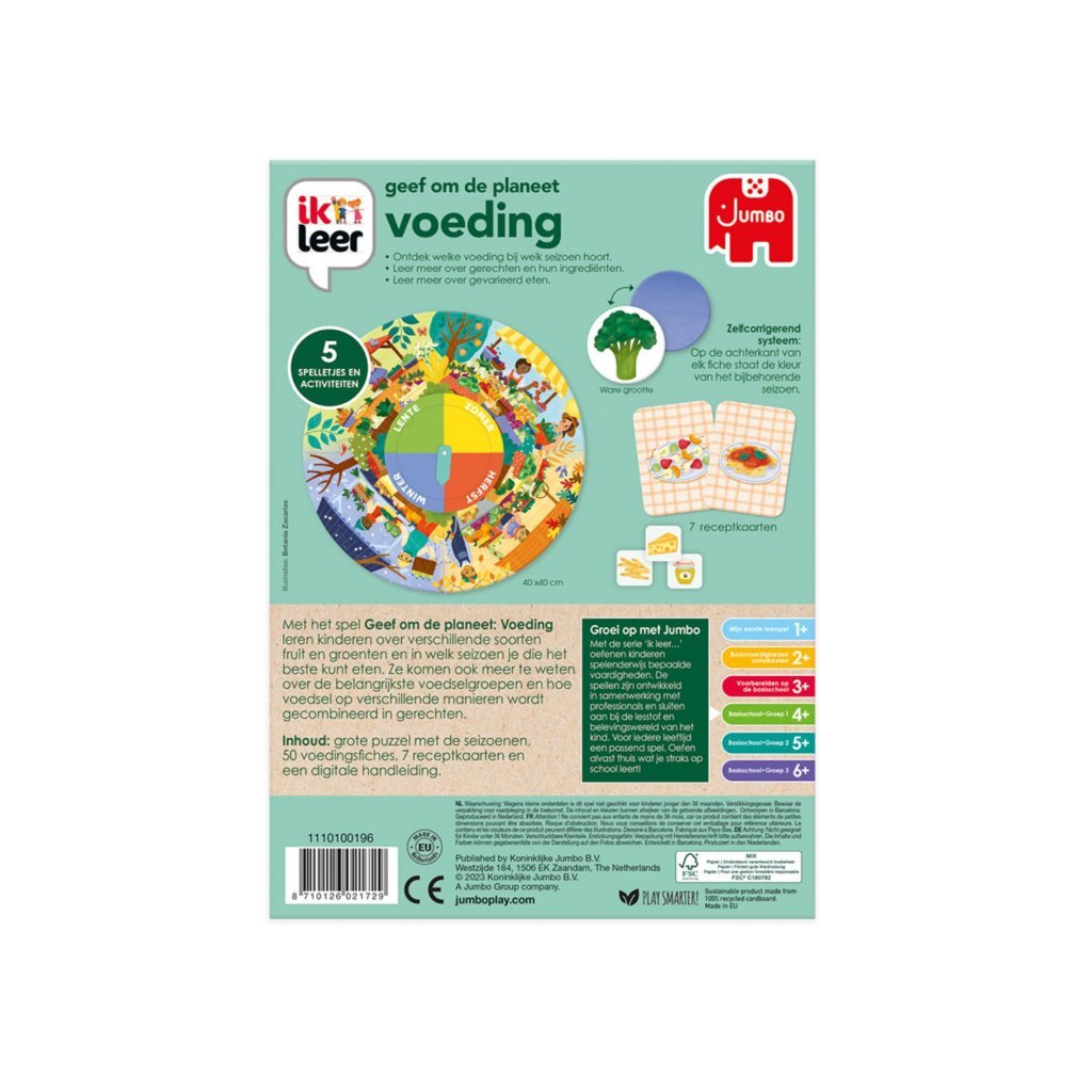 Jumbo Care For The Planet Food - Educational Puzzle Game for Ages 4+