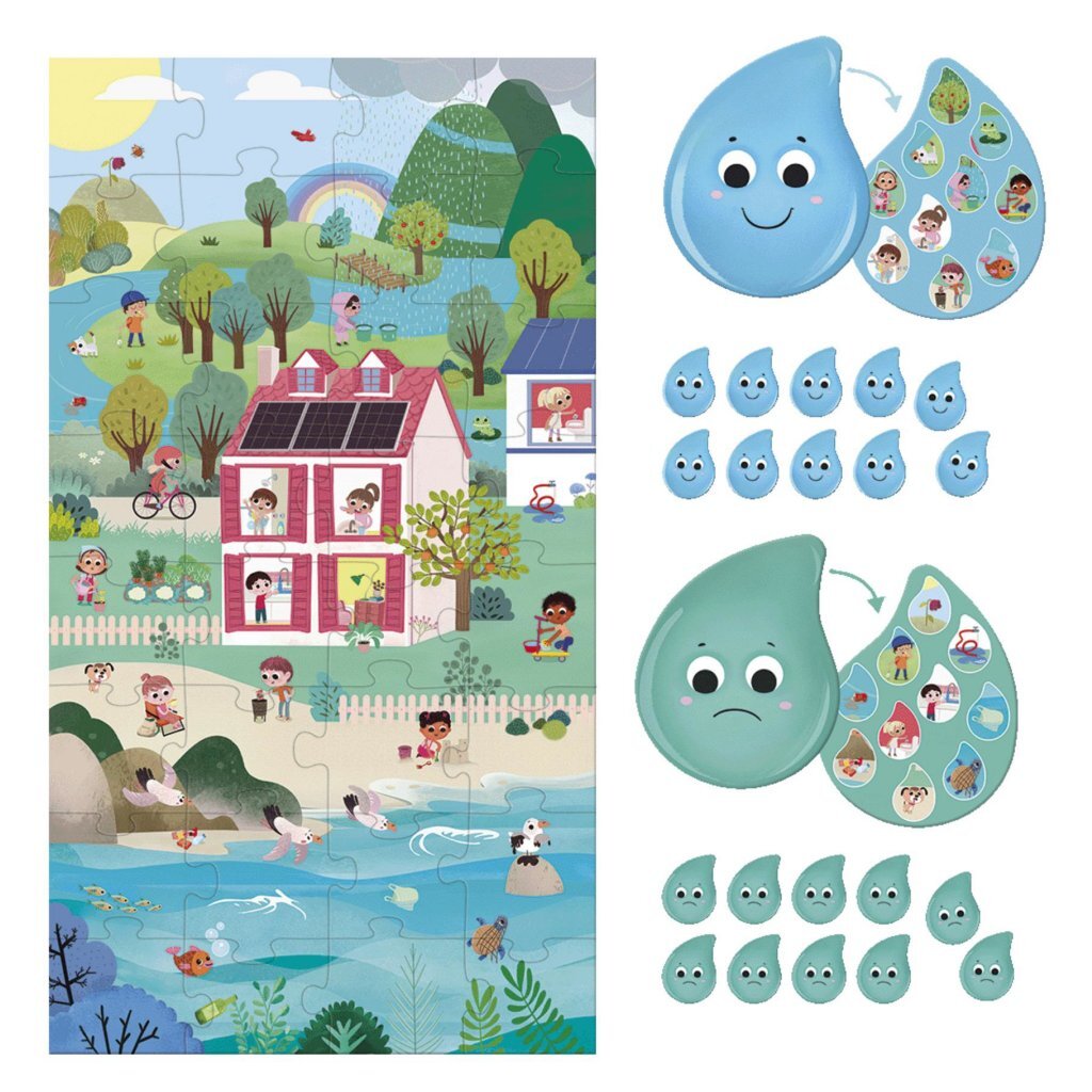 Jumbo Care For The Planet Water - Educational Puzzle Game for Ages 3+