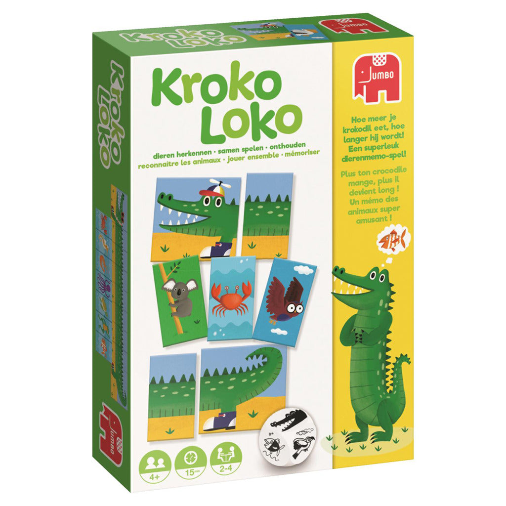 Jumbo Croco Transformation Animal Memory Game for 2-4 Players Ages 4+