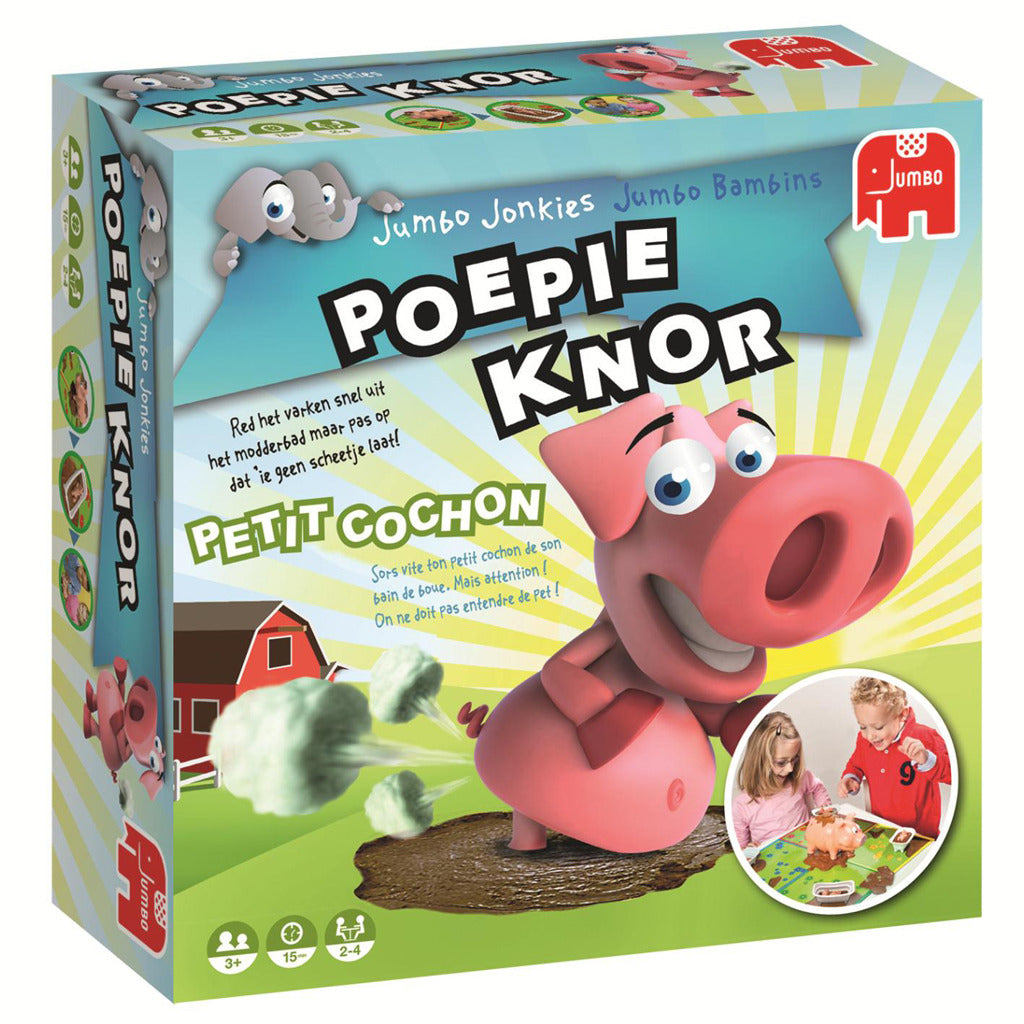 Jumbo Poopie Gnor Game for 2-4 Players Ages 3+