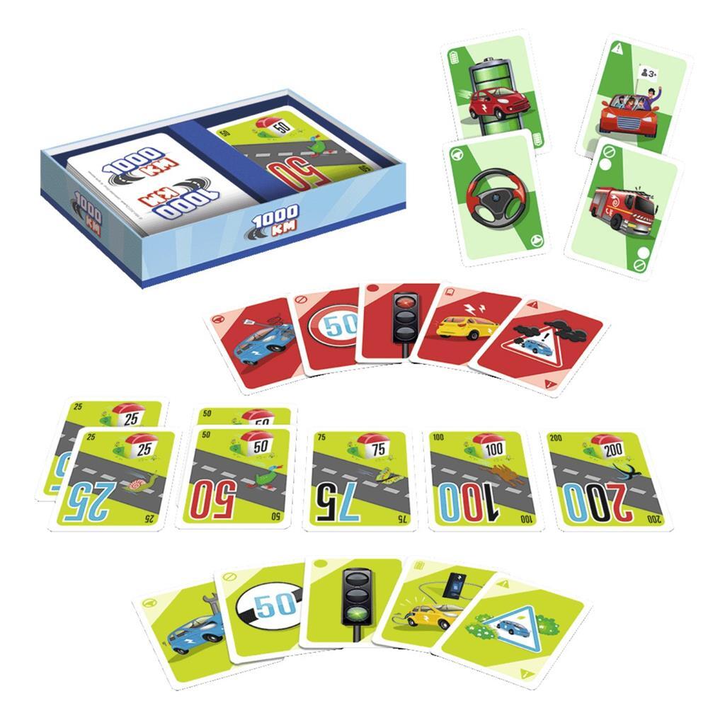 Jumbo 1000 KM Card Game for the Whole Family Ages 6+