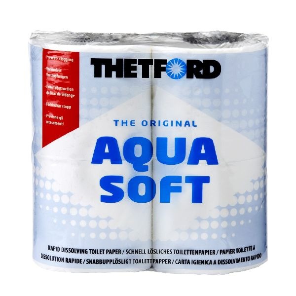 Thetford Aqua Soft Camping Toilet Paper - 4 Rolls