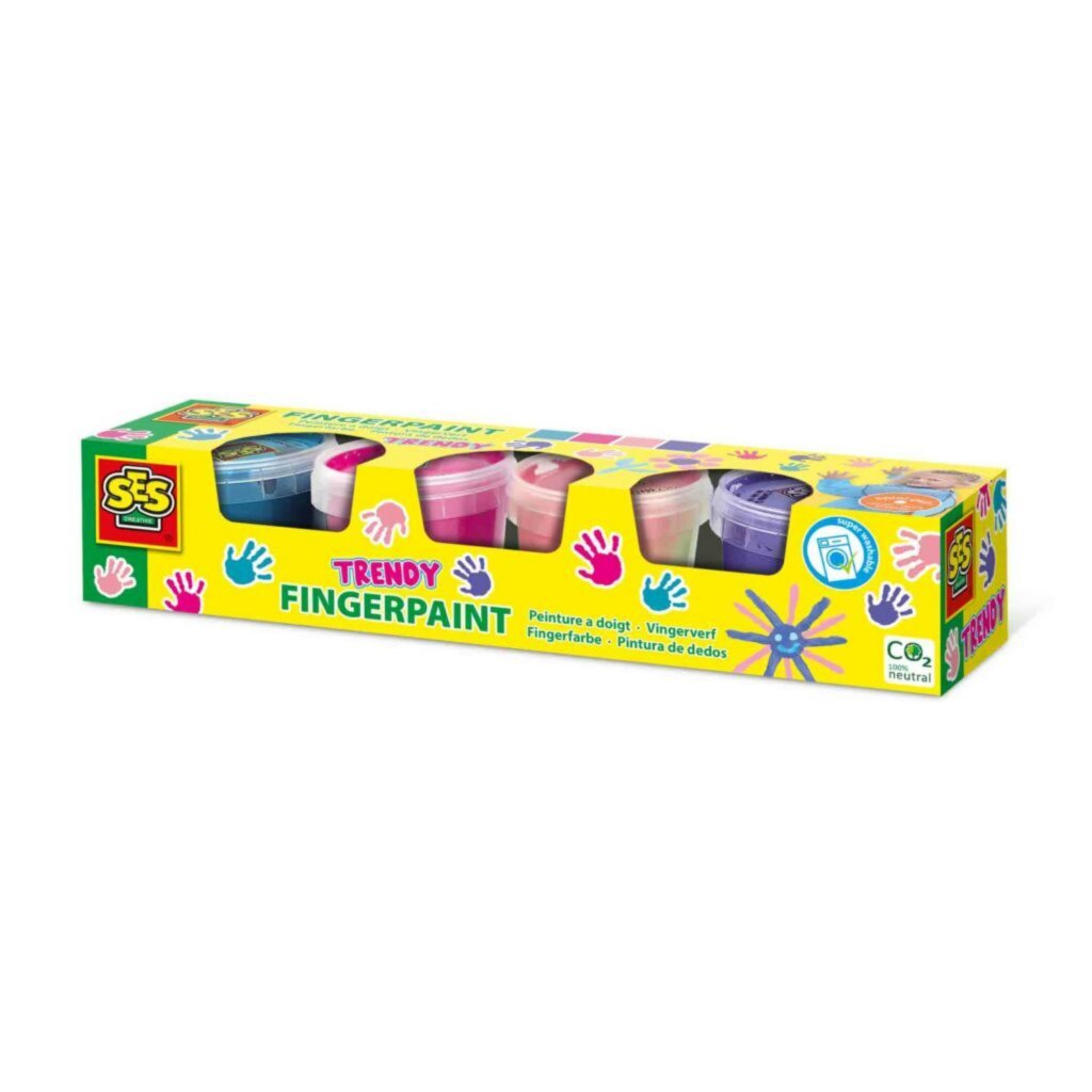 SES Creative Trendy Finger Paint 4x110 ml