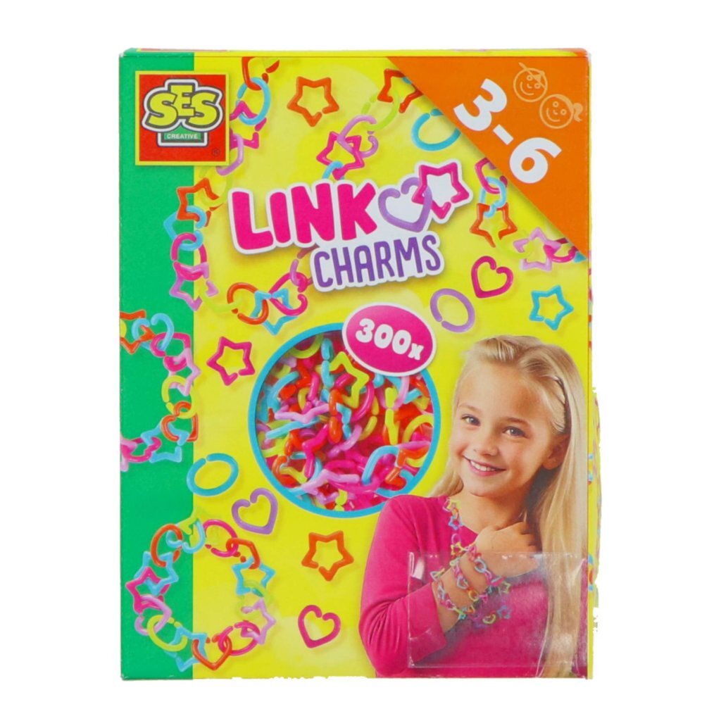 SES Creative Link Charms Making Set for Kids Aged 3 and Up