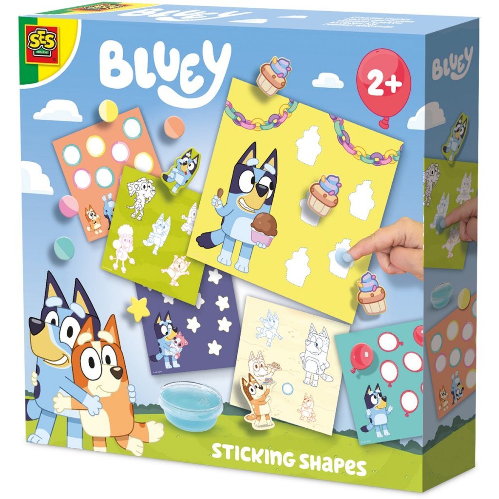 SES Creative Shapes Sticking Bluey