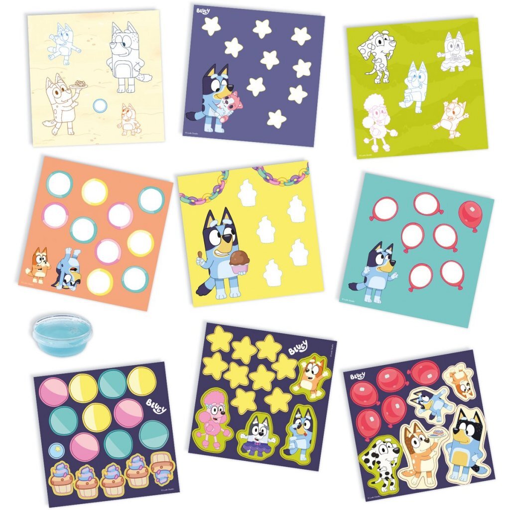 SES Creative Shapes Sticking Bluey