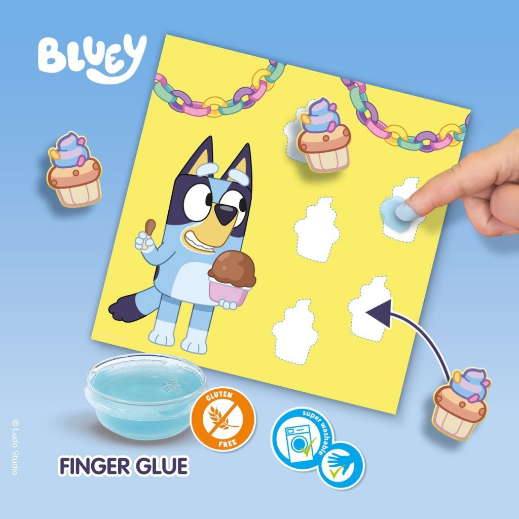 SES Creative Shapes Sticking Bluey