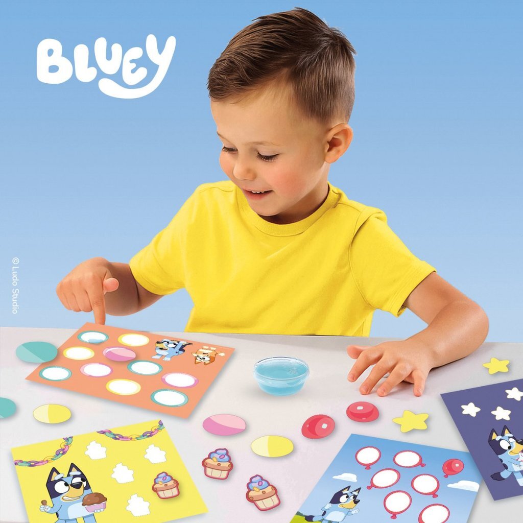 SES Creative Shapes Sticking Bluey