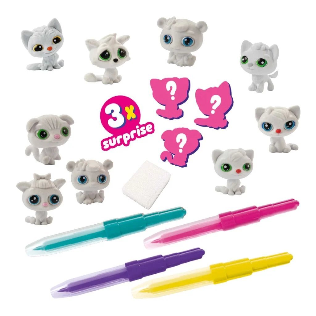 SES Creative Blow Airbrush Pens Kittens - 4 Colors - Art Supplies