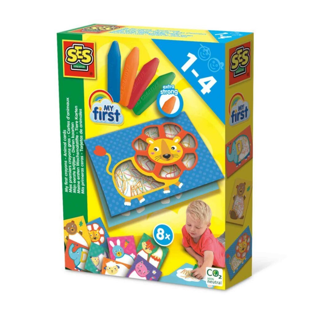 SES Creative My First Crayons Animals Set for Kids
