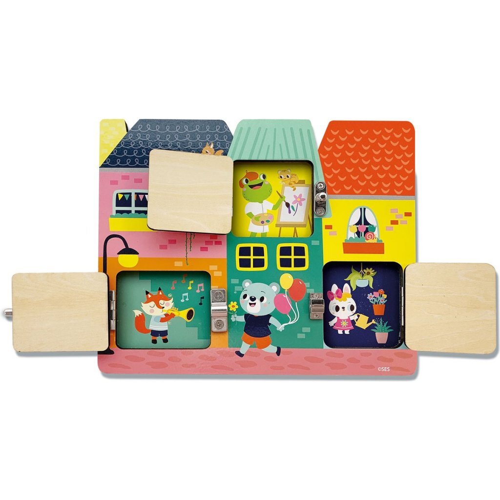 SES Creative Wooden Puzzle with Locks