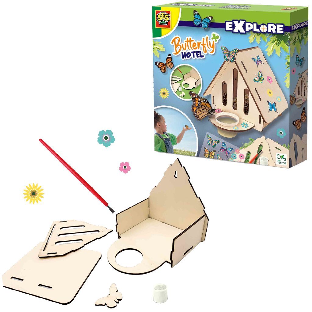 SES Creative Explore Wooden Butterfly Hotel
