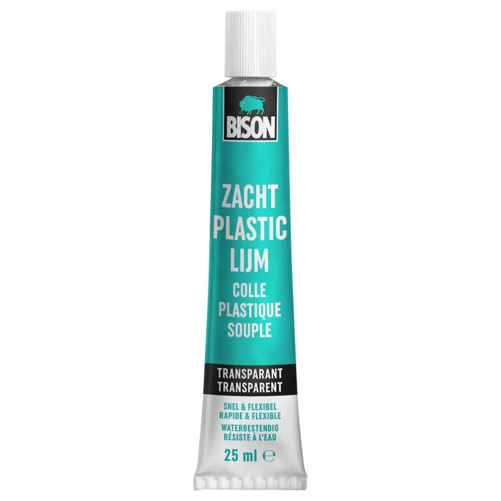 Bison Soft Plastic Glue 25 ml - Adhesive for Soft Plastics