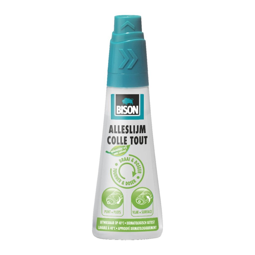 Bison All-Purpose Glue Twist and Dispense Bottle 90 ml - Versatile Adhesive