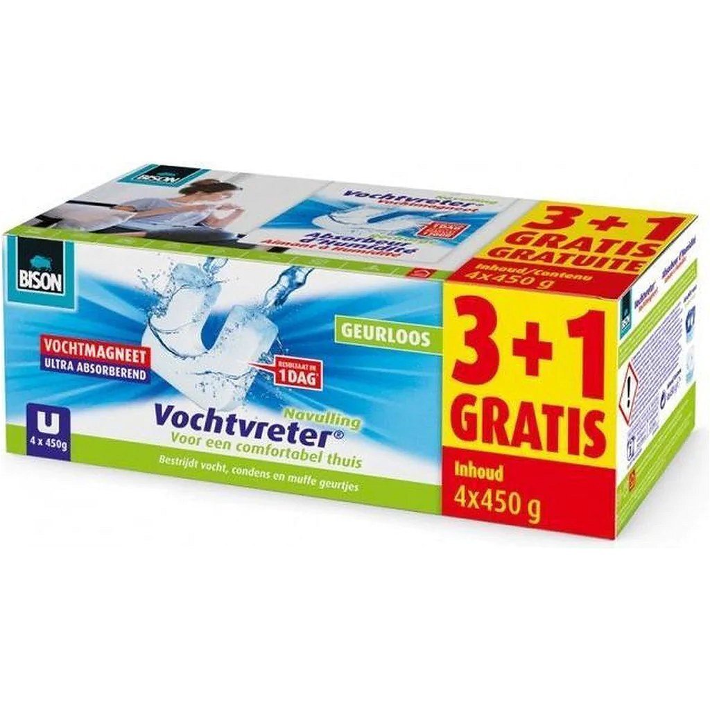 Bison Moisture Absorber Magnetic Refill 3+1 Free