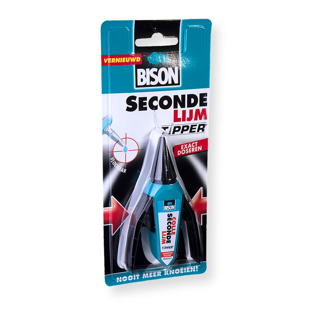 Bison PE-SUPERGLUE1 Super Strong and Fast Glue - 1 Drop Dispenser