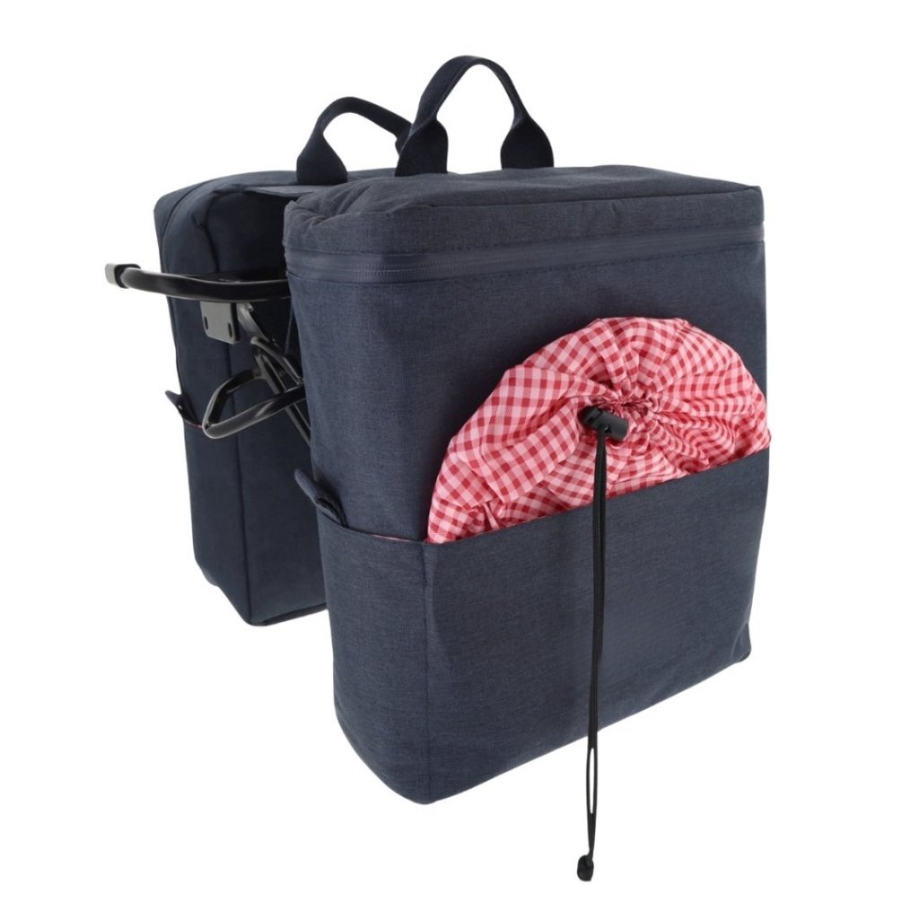 Toppoint Bicycle Bag with Picnic Set 26x13x34 cm Dark Blue - Insulated Compartment