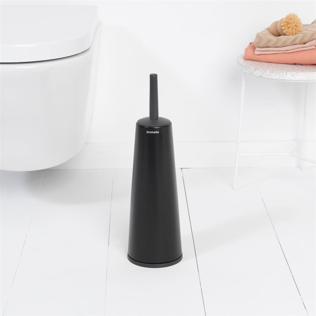 Brabantia ReNew Toilet Brush with Holder Matte Black