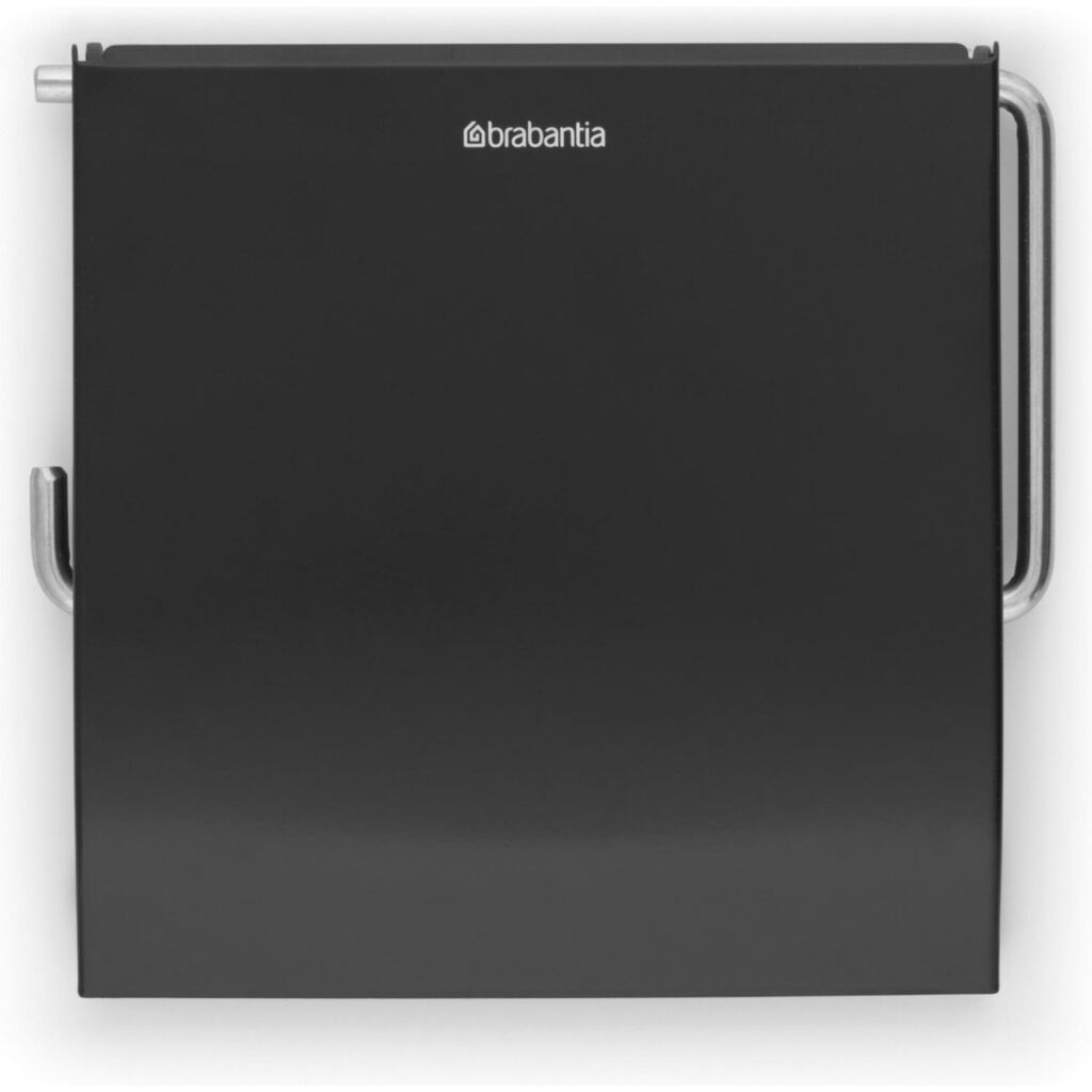 Brabantia Toilet Roll Holder with Lid Matte Black
