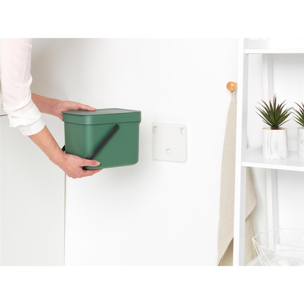 Brabantia Sort and Go Waste Bin 6 L with Stay-Open Lid 6-Liter-Abfalleimer