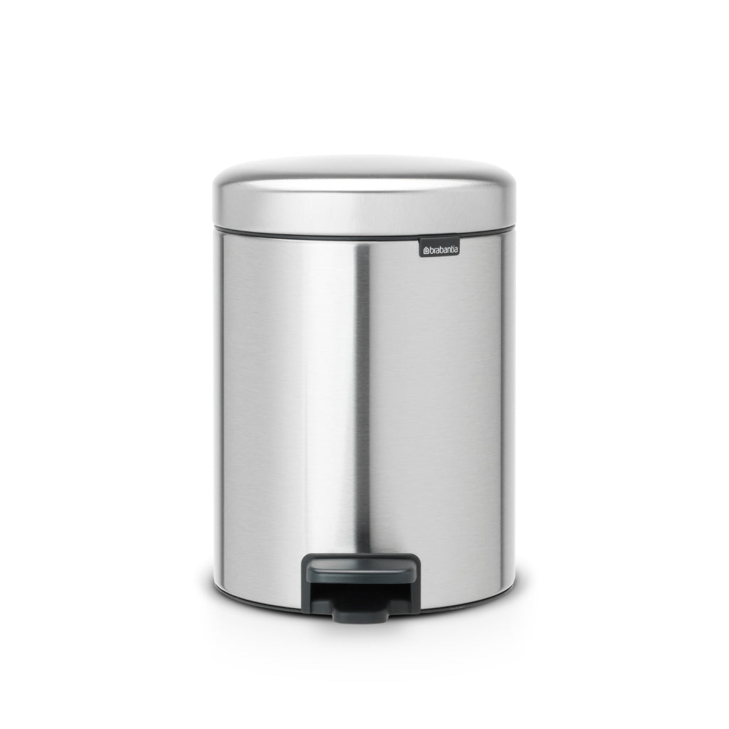 Brabantia Newicon Pedal Bin 5 L Matte Steel