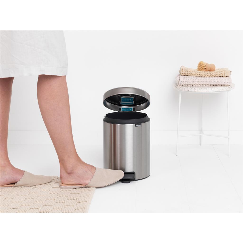 Brabantia Newicon Pedal Bin 5 L Matte Steel